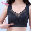 Muses Mall Sports Bra Padded Seamless Lace Splicing Women Vest Bra Top. 