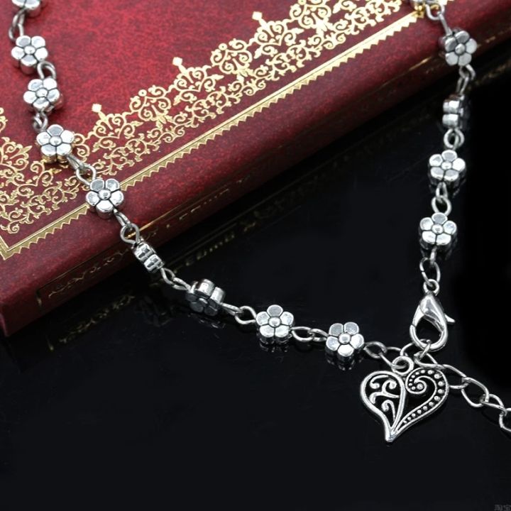 Antique%20Heart%20Anklet%20Payal%20for%20Girls%20and%20women%20Simple%20Silver%20Foot%20Bracelet%20Never%20Fade%20-%20Image%206