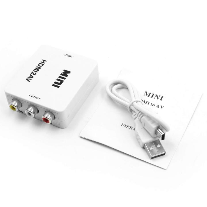 HDMI%20To%20Audio%20Video%20RCA%20AV/CVBS%20Adapter%20HD%201080P%20Mini%20HDMI%202AV%20Video%20Converter%20BOX%20For%20PS3%20VCR%20DVD%20PC%20-%20Image%203