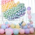 100 Pastel Latex Balloons for birthday decorations or birthday theme. 