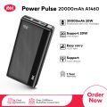 itel A1460 Power Bank | 20000mAh Capacity | 20W Fast Charging | Dual USB Outputs | High-Capacity Power | Type-C Input/Output. 