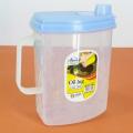 AZ - 1 Liter - Transparent Plastic Oil Container - Cooking Oil Jug with Colorful Plastic Cap & Pour Hole - High Quality - Portable - Washable - Cooking oil Dispenser - Canister - Random Colors. 