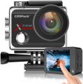 Campark X15 4K Action Camera with Touch Screen EIS Anti-Shake WiFi Waterproof Cam 30m Underwater with Mount Accessory Kits. 
