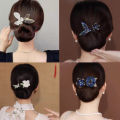 Korean Style Women's Hair Twister Crystal Curler Exquisite Temperament Hairpin Curling Hair Hairpins Elegant Hair Accessories Podazz. 