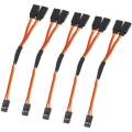 15Pcs 150mm Y Type Extended Line Extension Lead Wire Cable For Futaba Jr Y Harness Servo Lead Extension. 