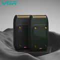 VGR V-353 Professional Electric Ultra Thin Shaver Rechargeable Razor for Face Care Beard Trimmer Reciprocating Blade with USB Travel Shaver, Men's Electric Razor, Electric Shaver - Black. 