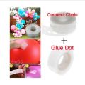 Balloon arch strip and glue dots tape/Balloon glue dot and arch combo/-Arch Garland, Glue Dot TapeBalloon arch strip/Combo/Balloon Decorating Strip Kit (1 ARCH + 1 GLUE DOT, PACK OF 2). 