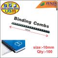 Plastic Binding Combs 10mm 12 inch Spiral Ring ( 25 Combs ). 
