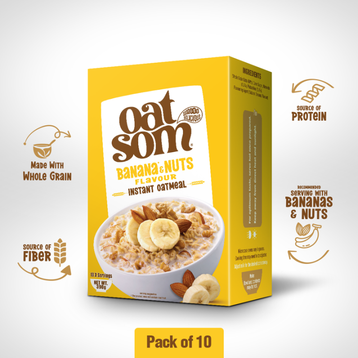 Oatsom - Pack of 10 Banana