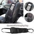 Car Accessories Car Seat Side Pocket Hanging Bag Storage Mesh Pocket Organizer Holder 1 Pc - Black. 