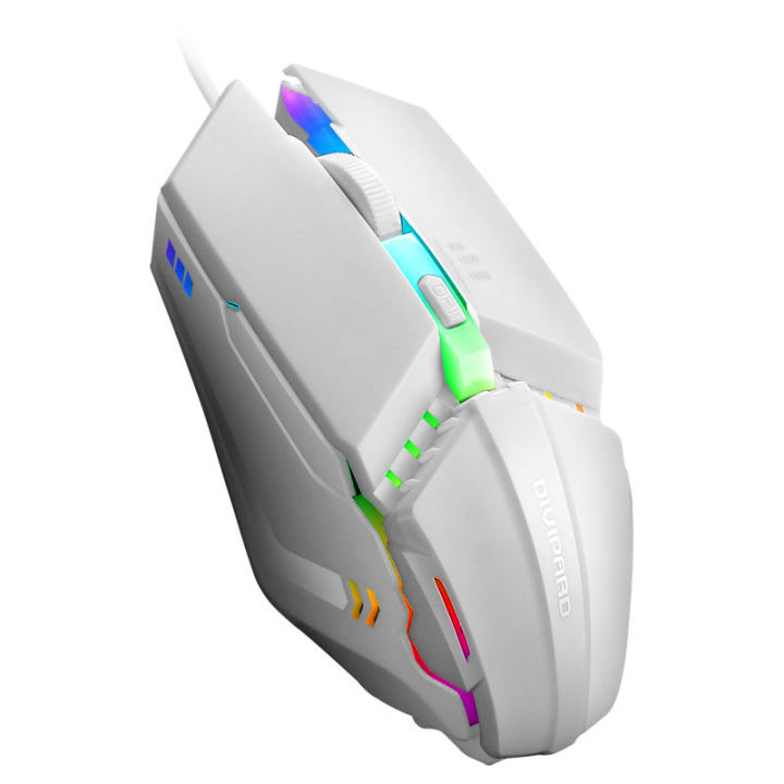 AOQELO AMG2 Wired RGB Gaming Mouse - Mechanical Design, Noiseless, Anti-Slip Gaming Design