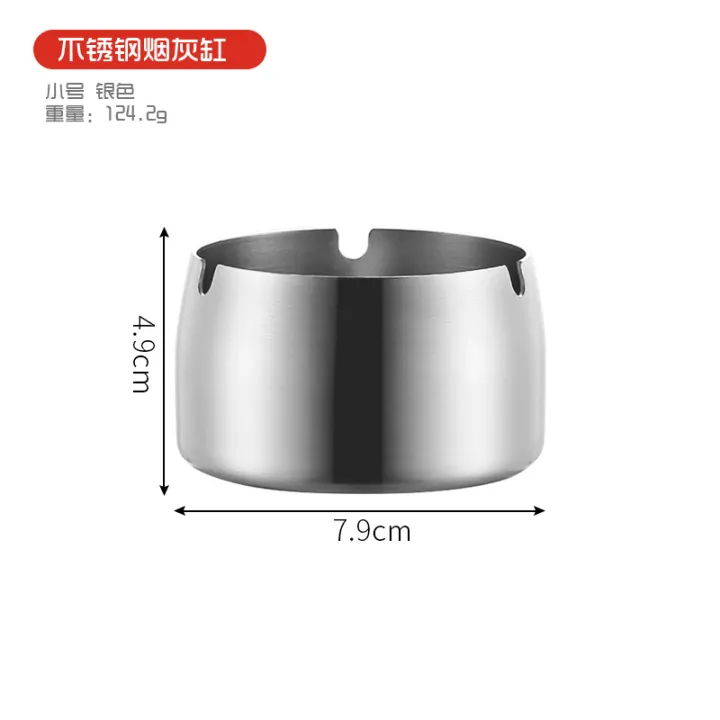 Yfashion%201PC%20Stainless%20Steel%20ple%20Ashtrays%20Cone%20Living%20Room%20Desk%20Office%20Desk%20Ash%20Storage%20ray%20-%20Image%202