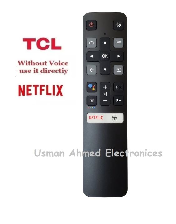 TCL Smart LED TV Remote Control Without Voice Command With Netflex Button