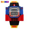 ã€ALLGOODã€‘ Brand Children's Digital Watches Boy Cartoon Sports Watch Creative Robot Transformers Transformation Toy Boy Watch LED Digital Clock Children Watch. 