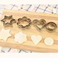 12 Piece Cookie Cutter Cutter Set | 4 Different Shapes, 3 Sizes, Stainless Steel Metal Molds | Shape Cutters for Kitchen, Baking, Diwali & Christmas Small Size Cookie Cutters. 