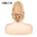 European and American Style Wig Women's Short Hair Ponytail Pear-Shaped Hair Roll Chemical Fiber High Ponytail Natural & Fluffy Curly Hair Jaws Clamp Ponytail. 