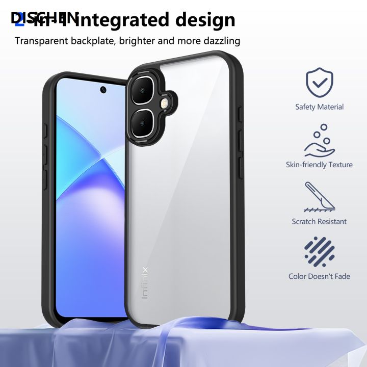DISCHEN%20Casing%20Cover%20For%20infinix%20Smart%2010,%20Clear%20Silicone%20%E3%80%902025%20Version%E3%80%91%20Casing%20Shockproof%20Bumper%20Lens%20Protect%20Design%20-%20Image%205
