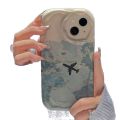 Airplane maps are suitable for Apple 16Promax mobile phone case drop-proof iPhone 15 Japan and South Korea ins 14/13 Europe and the United States 12. 