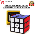 Black Base Rubik Cube 3x3 - Multicolour - 100% Original. 