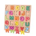 3D Wooden Alphabet Puzzle for Kids Early Educational Activity Board Toys for Boys and Girls. 