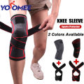 Yoomee 1 PC Knee Support Compression Sleeve Knee Pad, Arthritis Wrap Pad, ACL, Running, Pain Relief, Injury Recovery, Basketball Football Badminton and More. 