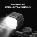 Line Controlled Bike Light Rechargeable 2 in 1 Bicycle Horn Light with 120db Horn Usb Charging Led Front Lamp for Mtb Road Bike 7 Modes Cycling Equipment Led Bicycle Light with 120db Horn. 
