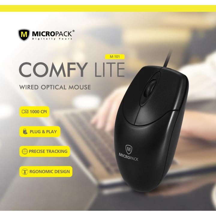 MicroPack%20USB%20Mouse%20M101%20Comfy%20Lite%20With%201%20Year%20Warranty%20-%20Image%202