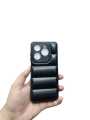 Itel P55 Back Cover Soft Puffer Down Jacket Camera Protection Phone Case. 