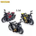 1:14 Die-cast Motorcycle Model Toy for Kids Pull Back with Sound/Lights Bike for Kids Boys. 