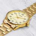 Original Casio - MTP-V001G-9BUDF - Stainless Steel Wrist Watch for Men. 