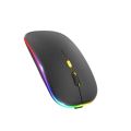HP W10 Wireless RGB Rechargeable Mouse – Bluetooth & 2.4G Dual Mode, Silent Click, Adjustable DPI, Ultra-Thin Slim Design by Ecoelec. 