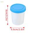 Ice Cream Pint Cup Multifunction Reusable Ice Cream Pints Containers and Lids for Homemade S blue. 