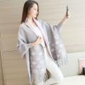 New Winter Collection Women's Bat Wing printed Double Fleece Shawl. 