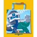 Library Bag - Building block mini, Kids Library Bag, Tote Bag, Children's Book Bag, tote shoulder Bag, Handmade. 
