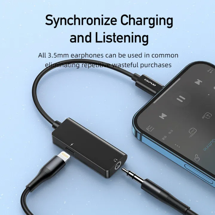 Awei%20CL-121%20Light-ning%20To%203.5mm%20Jack%20Aux%20Charging%20Cable%20Listening%20Headphone%20Adapter%20High%20Quality%20-%20Image%205