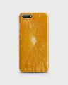 Huawei Y6 2018 Cover Hard Orange Print Style - 1cover2667. 