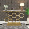 Console Table, MDF Console Table, Narrow Hall Table, Luxury Console Table Suitable for Corridor/Living Room/Bedroom. 
