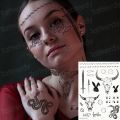 temporary face tattoos music symbols tattoo neck face hand stickers tattoo geometric letters tatoos wrist body art for boys men. 