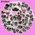 56PCS Sad Hamster Meme Stickers Cute Cartoon Graffiti Decals For Laptop Luggage Water Cup Notebook Jukebox Waterproof Stickers. 