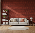 Brick Wallpaper sheet sticker vinyl for Room walls, Furniture, kitchen.Self Adhesive. 16 inches by 48 inches (apx). 