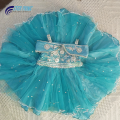 Beautifull Hand Emroided Kanari Work Dress for Angle Babies | Sky Blue Color Frock | Stylish and Modern. 