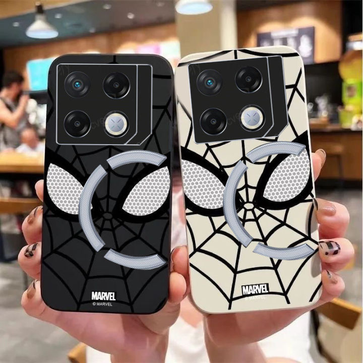 Compatible For Infinix GT 20 Pro Cool Spider Man Solid Color New Angel Eyes Phone Case
