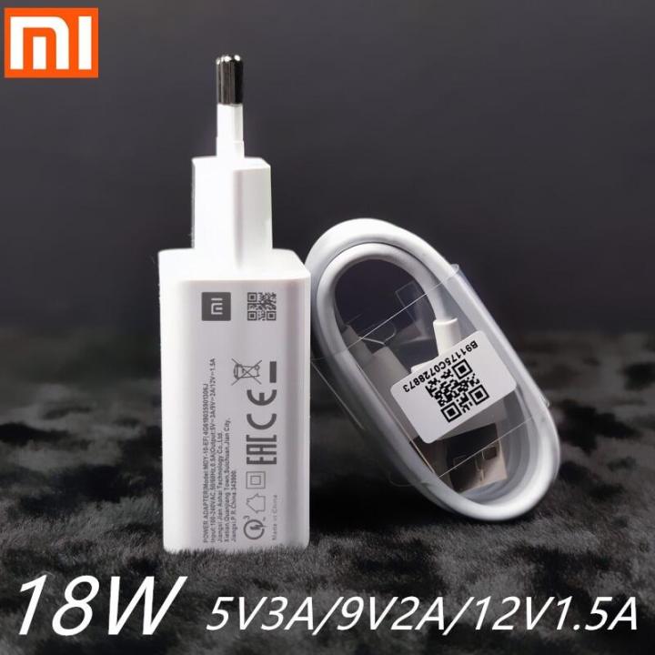 Xiaomi poco M3 Charger 18W QC3.0 Power Adapter 3A Type C Cable For Mi 9se POCO M3 MI6 9T Redmi Note 7 8 9s K20