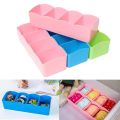 5-Grid Plastic Storage Box Drawer Organizer. 