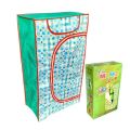 Plastic Baby Wardrobe with 3 Shelves & Pocket – Best Quality, Foldable Storage. 