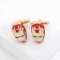 Film and teion peripheral Iron Man creative men's shirt Cufflink cufflinks. 