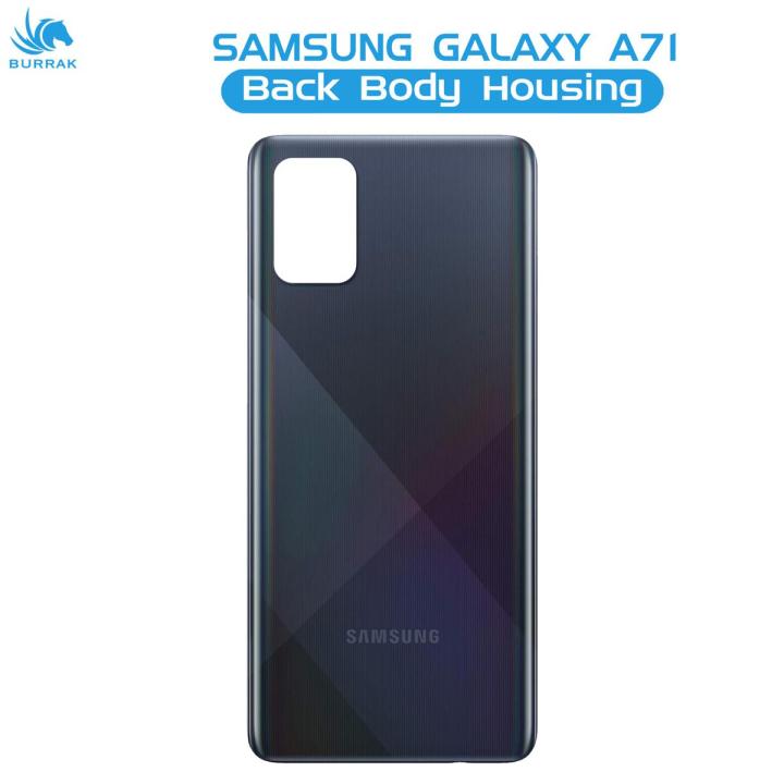 Samsung Galaxy A71 Rear Back Body Casing Housing Replacement Battery Back Door For Samsung A71 - Black