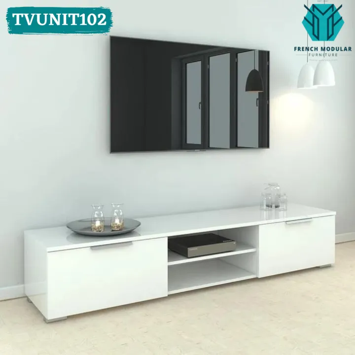 TVUNIT102%20-%20Gloss%20White%20TV%20Console%20Entertainment%20Unit%20MDF%20Lasani%20Table%20Living%20Room%20Meuble%20TV%20Bedroom%20Furniture%20Console%20Desk%20-%20Image%202