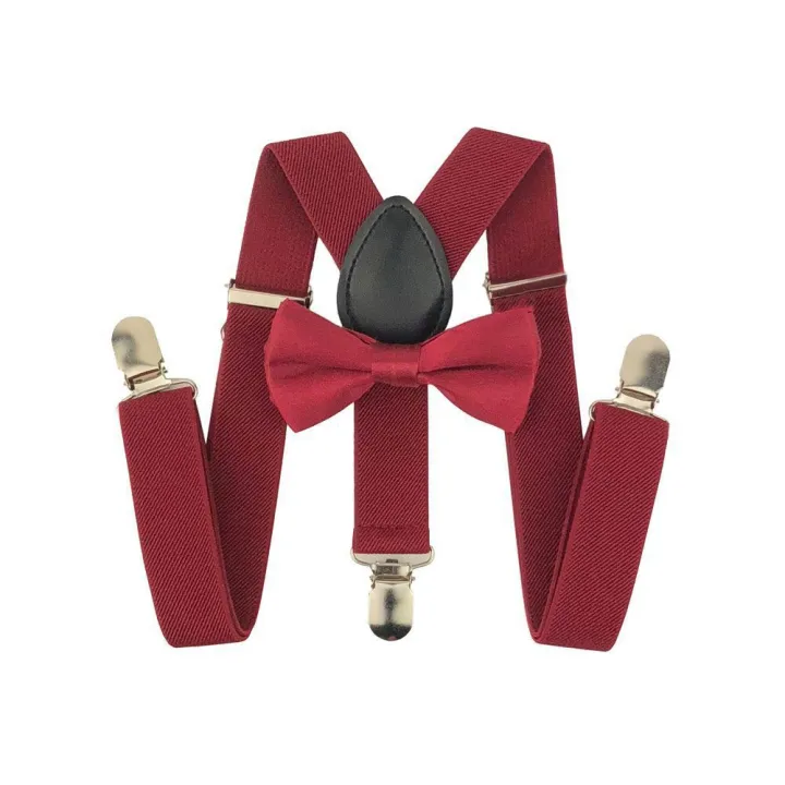Imported%20Broad%20Strip%20high%20quality%20Suspender%20+%20Bow%20Tie%20for%20Unisex%20-%20Image%207