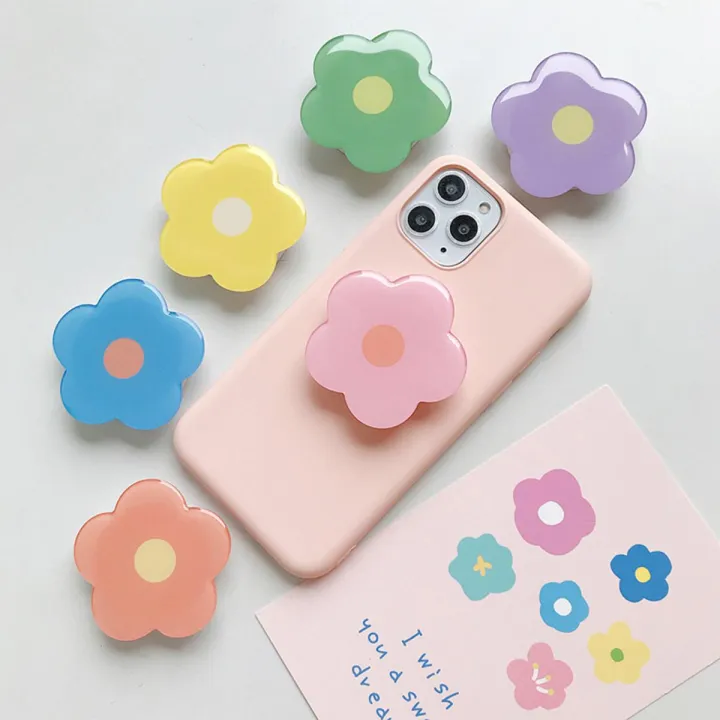 Cute Cartoon Mobile phone bracket Round Universal Mobile Phone Ring Holder
